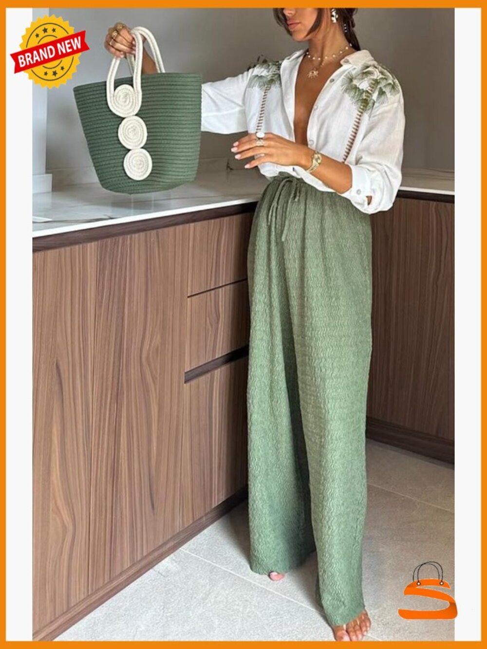 Long Sleeve 2 Piece Set Flare Pants Lapel Top Casual Streetwear - Picture 3 of 6